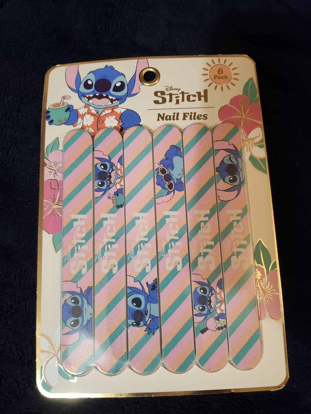 Disney Stitch Nail Files - Pink and Teal 6-Pack
